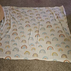 Cost Plus World Market Rainbow Patterned Shower Curtain